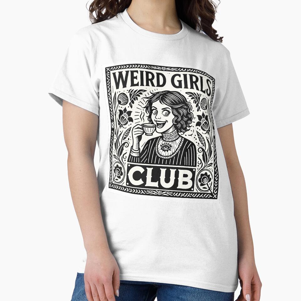 Weird Girls Club Vintage Gothic Sticker by PIXEL POP DESIGNS - Beyond the Norm!