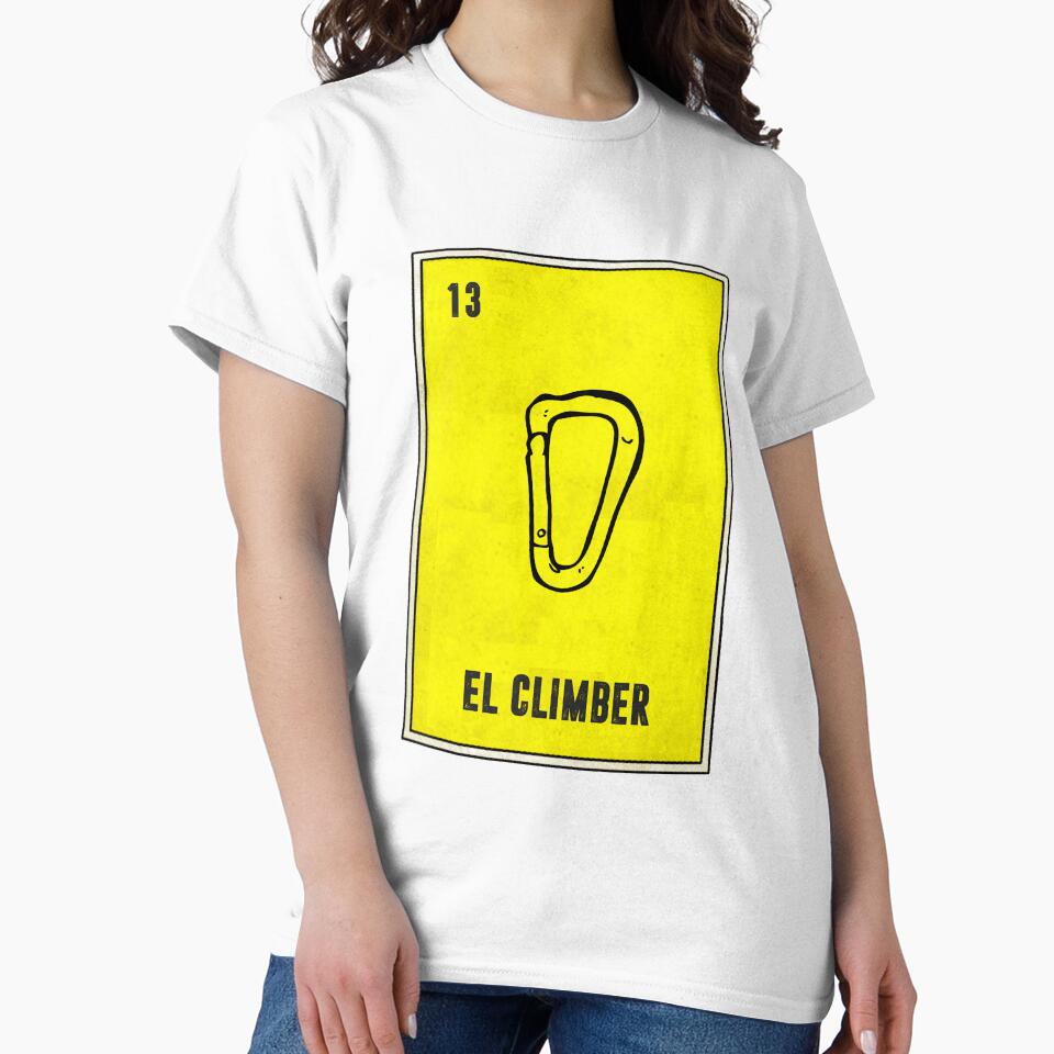 El Climber Mountain Climbing Carabiner Mexican Loteria Bingo Card by casadeloteria