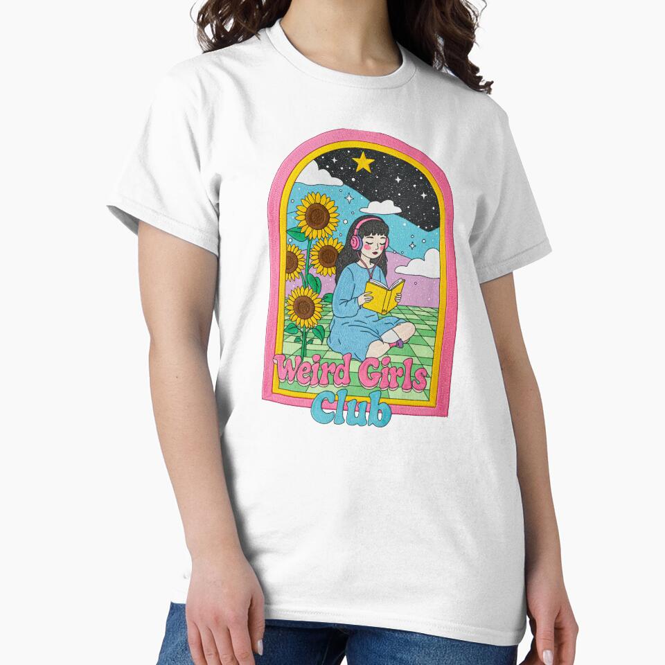 Weird Girls Club Reading Under Stars by TeeARTHY