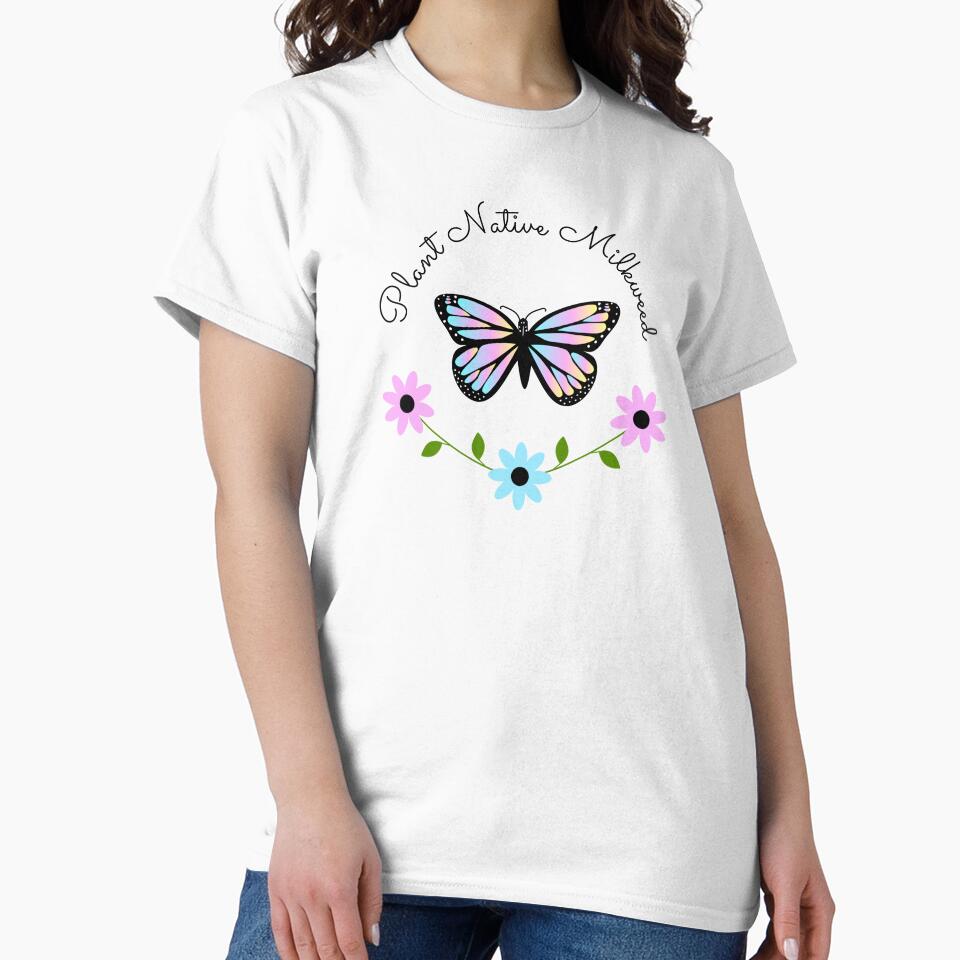 Iridescent Plant Native Milkweed for Monarchs, with Floral Wreath by DandelionDays