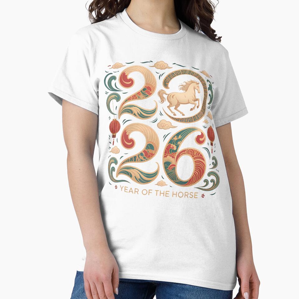 Year Of The Horse 2026 Lunar New Year Chinese Zodiac Horse by GraceShelley