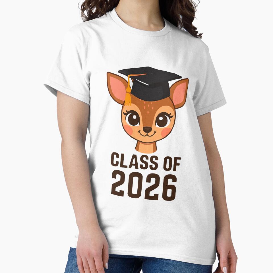 Cute Deer Graduation Class of 2026 | Graduate Gift Design by asmaqa