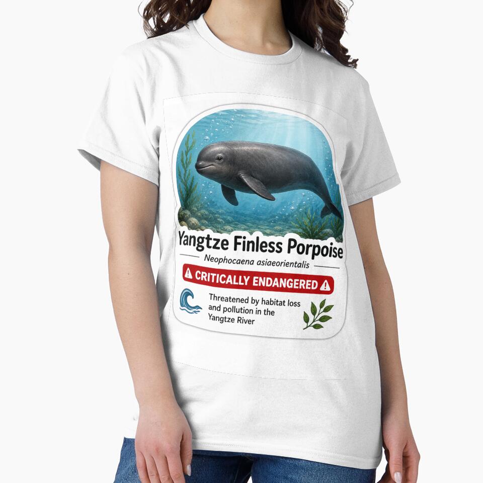 Yangtze Finless Porpoise – Critically Endangered River Dolphin by SaphireArt