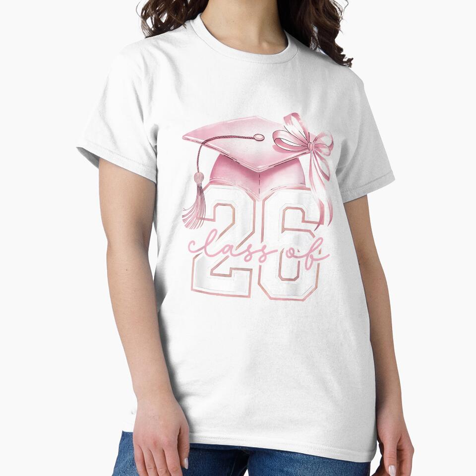 Pink Coquette Bow Senior Class of 2026 Senior Girls by Boutkimaewab