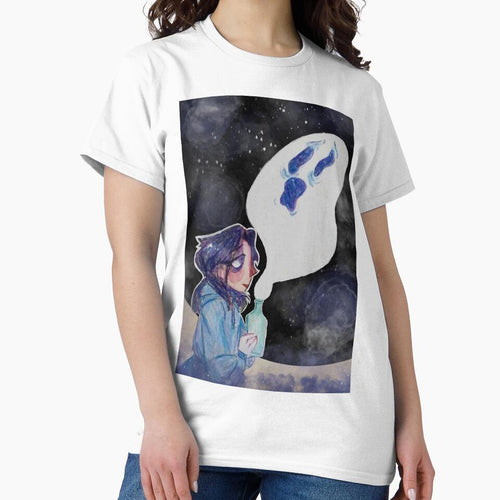 a girl and her anxious ghost pal by losthermarbless