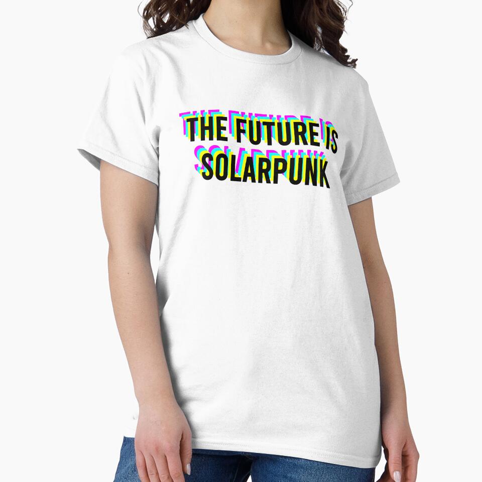 The Future is Solarpunk Slogan 90s Vaporwave Aesthetic by coffeepolicy