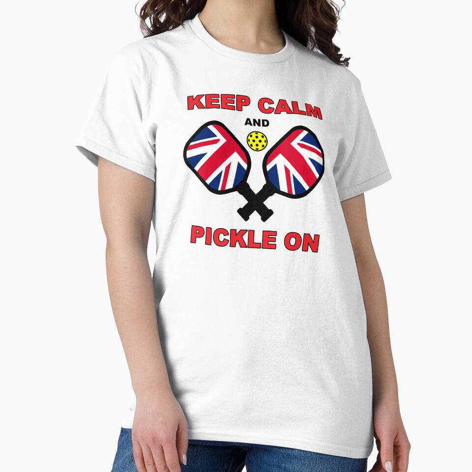 KEEP CALM and PICKLE ON - UK pickleball - Union Jack Pickleball - British pickleball – pickleball GIFT by originalsusie