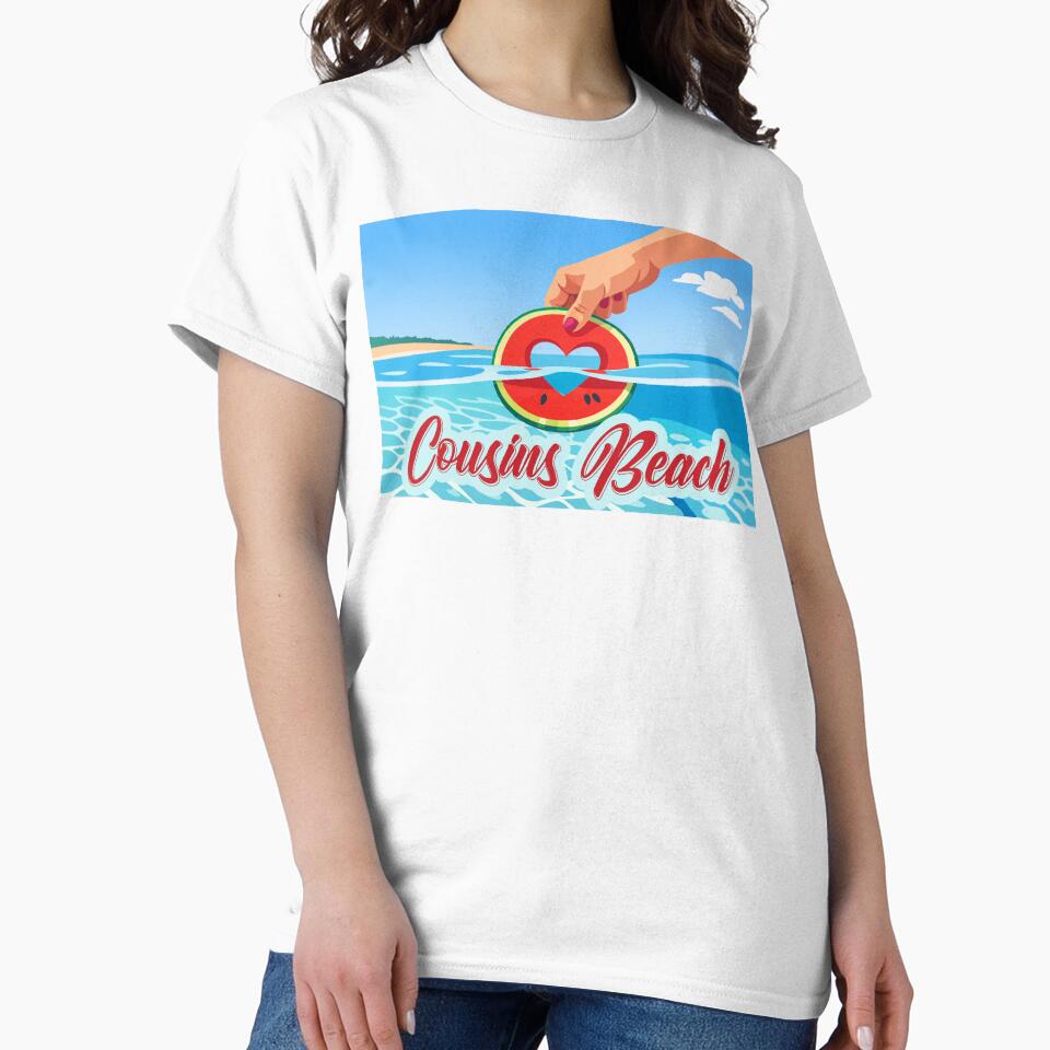 Cousins Beach Summer Love Watermelon Heart Trip Art by PixelWaveBD