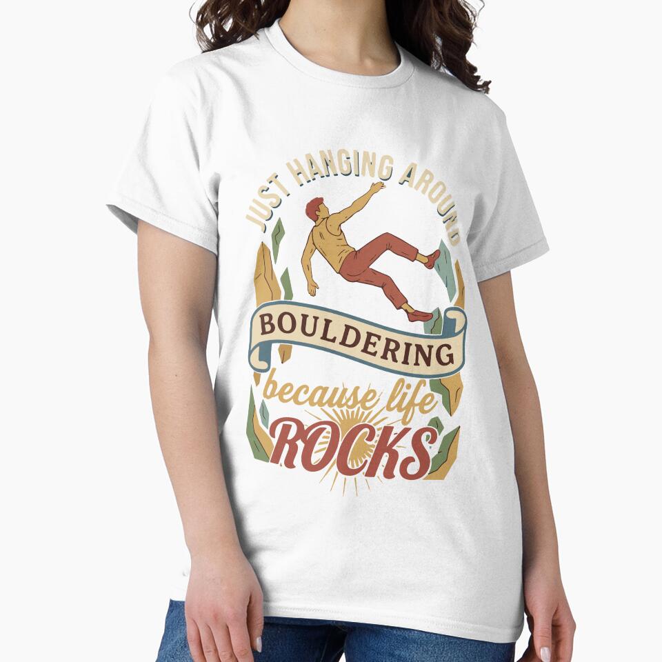 Just Hanging Around Bouldering Because Life Rocks by LuminOrb