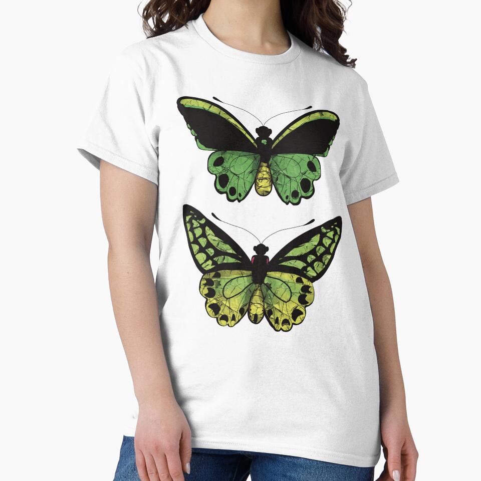 Richmond Birdwing Butterfly Male and Female by Karin Taylor