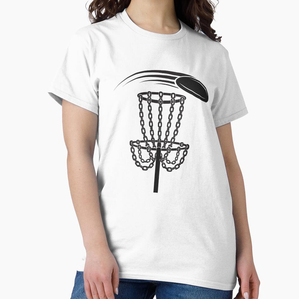 Disc Golf Basket Chains with Flying Disc Sticker by CutRootCo