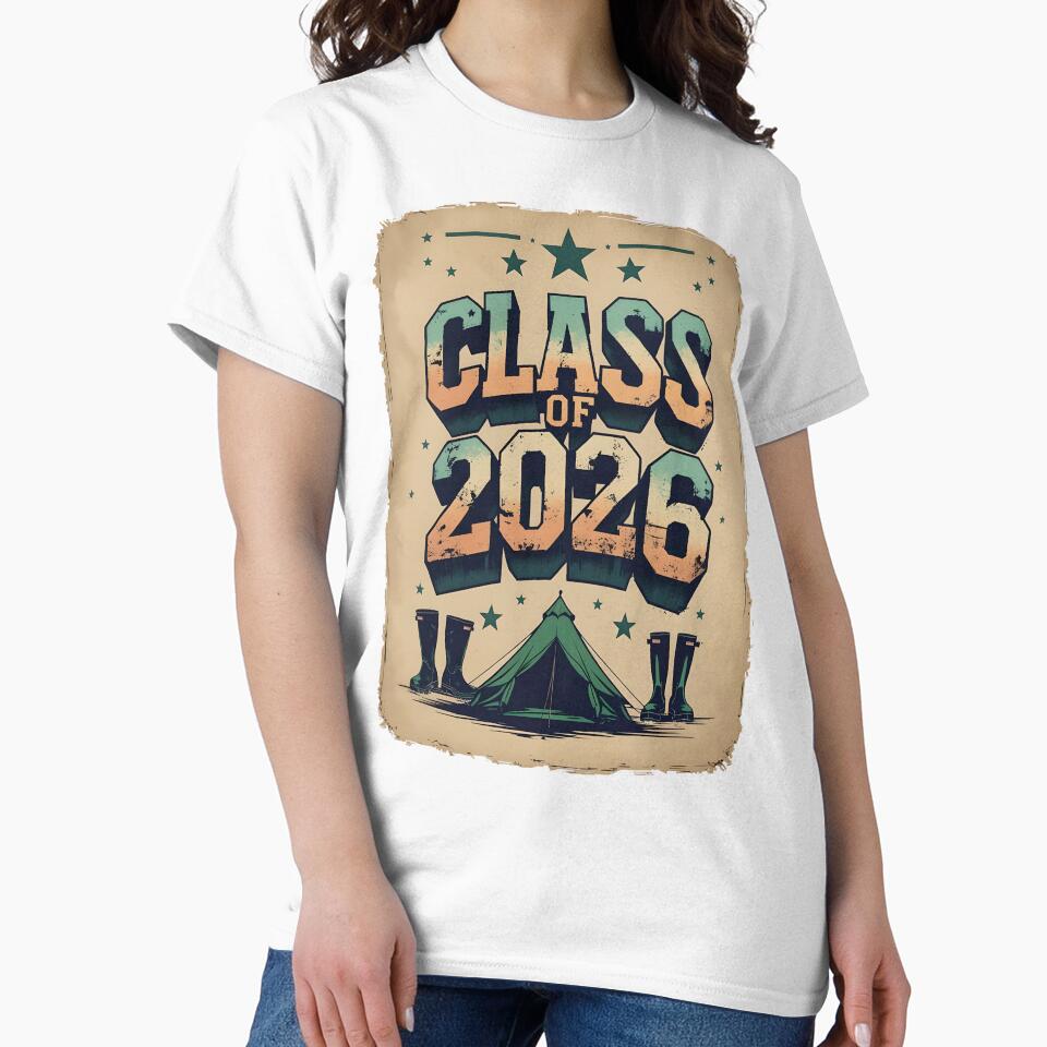 "Class of 2026" Outdoor Adventure Grunge Graduation by DarylWelsh2024