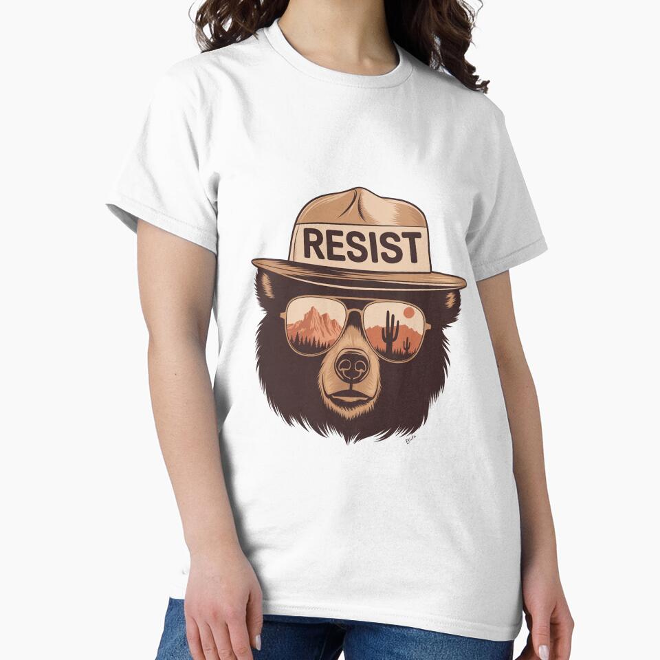 Protect our national parks - smokey the bear Resist hands off us alt service by SkeletonsDanger