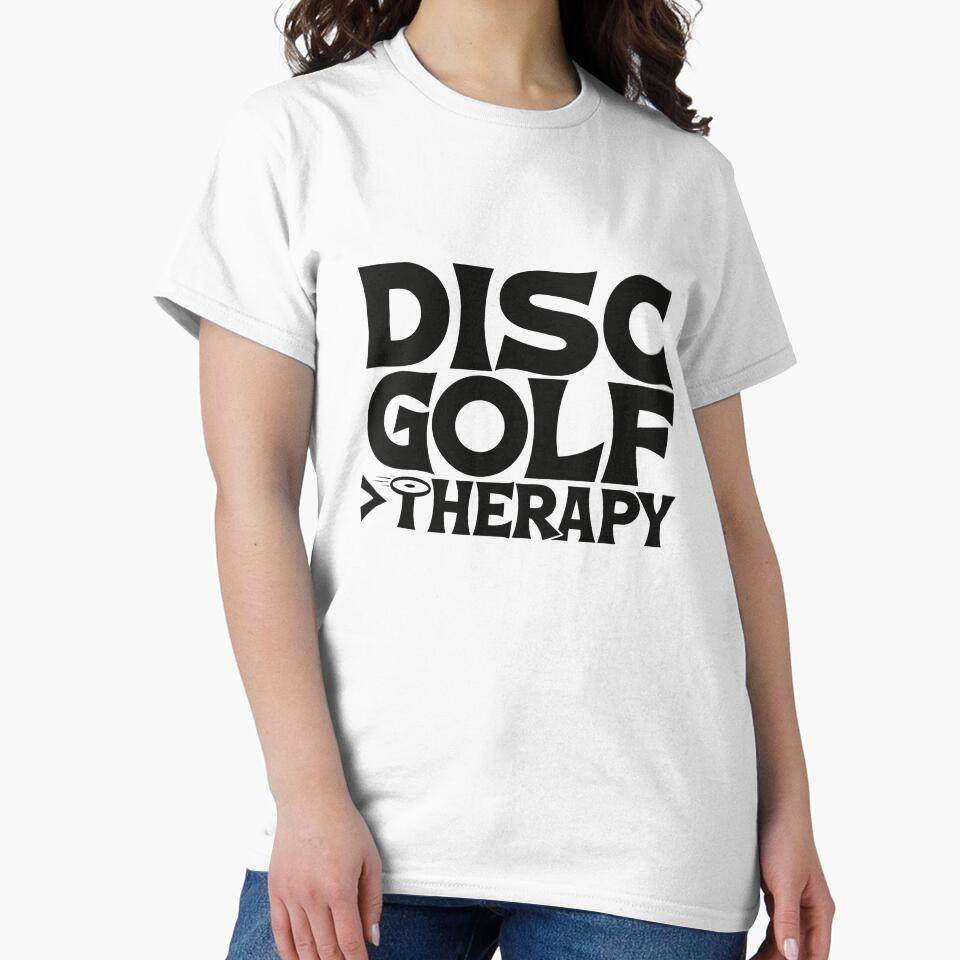 Disc Golf Greater Than Therapy Funny Quote Sticker by CutRootCo