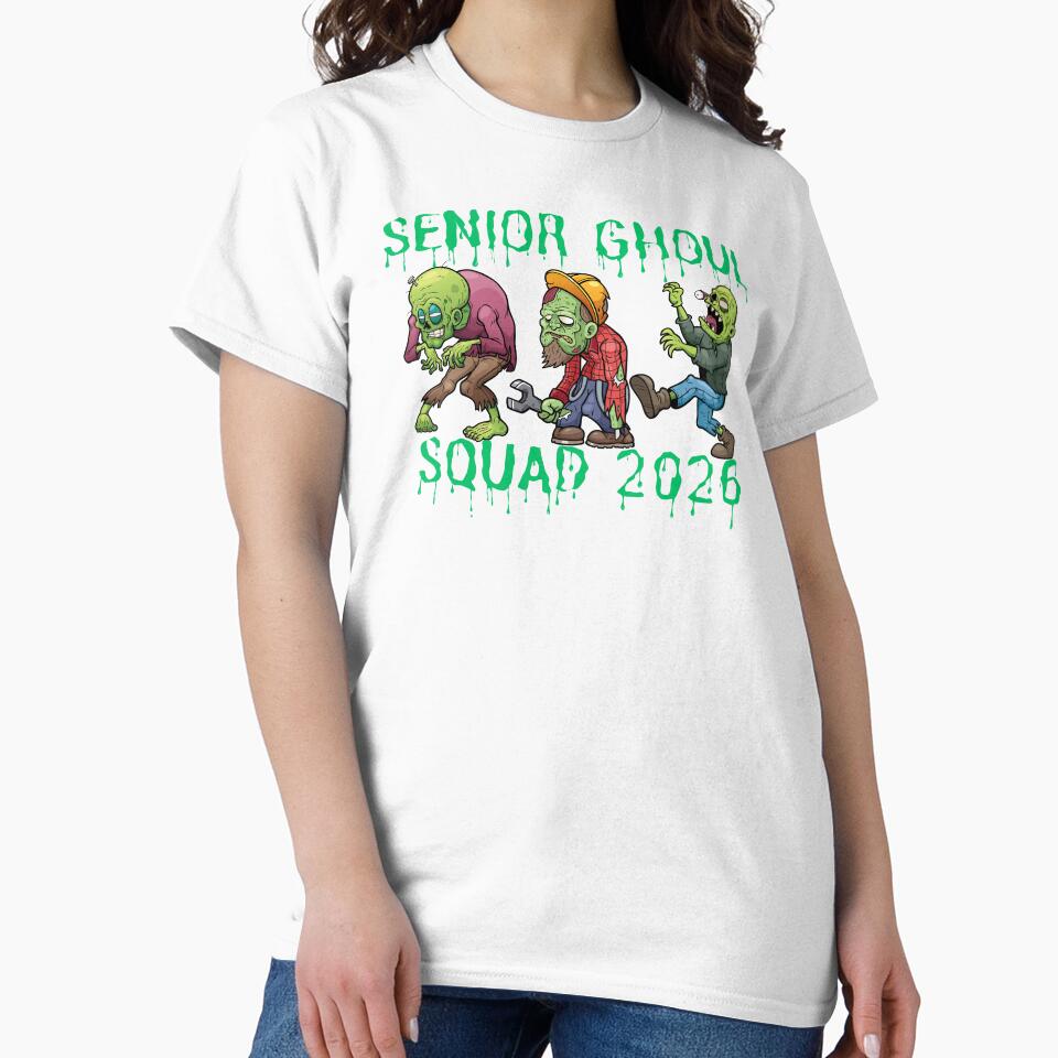 Senior Ghoul Squad 2026 – Funny Zombie Halloween Senior Class Design by Lunaria Arts