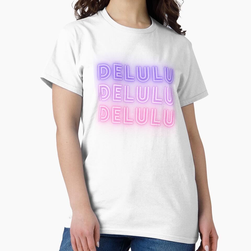 DELULU NEON LIGHTS PURPLE PINK by zvizdetss