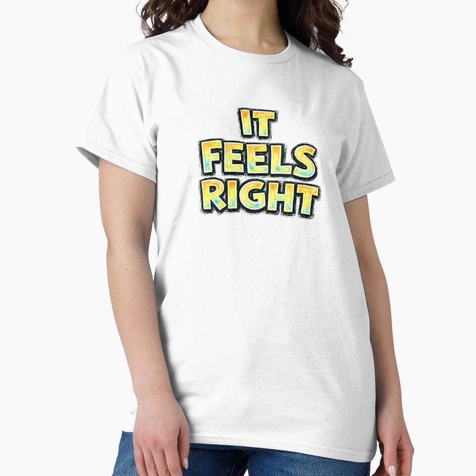 It Feels Right – hand drawn, childlike typography by Mac Sketches
