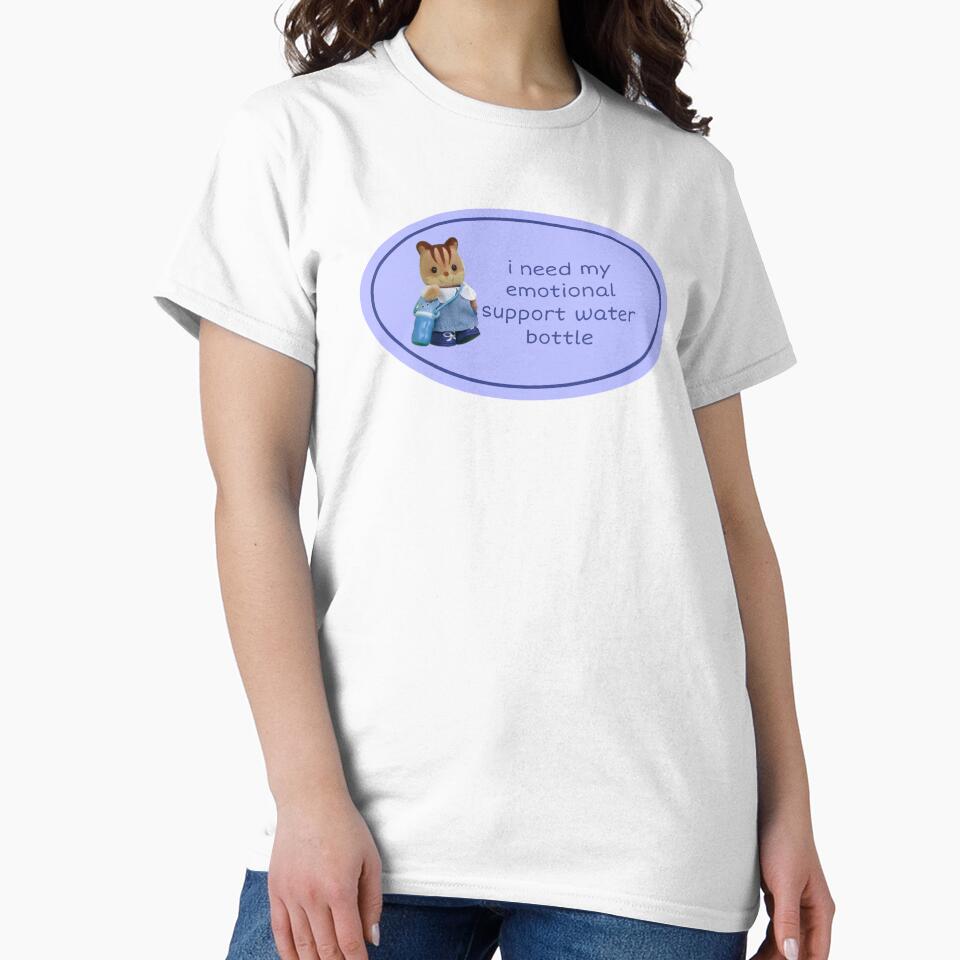 Emotional Support Water Bottle Calico Critter by unequivocallyso