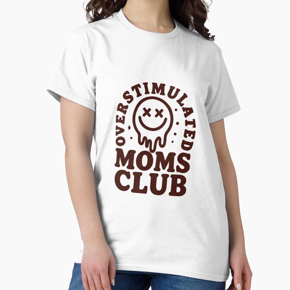 Overstimulated Moms Club Melting Smiley by HBDStudio
