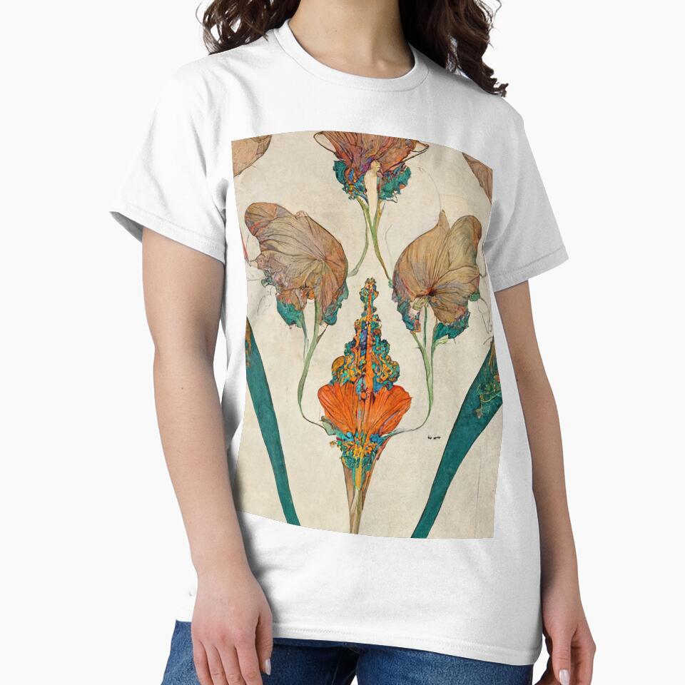 Copy of Exotic Nature, Botanical ethereal floral kaleidoscope Pattern by B-outfiters