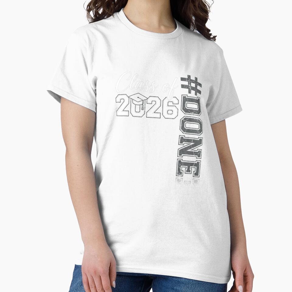 Class Of 2026 Done Senior Graduation Tee by SofenArt