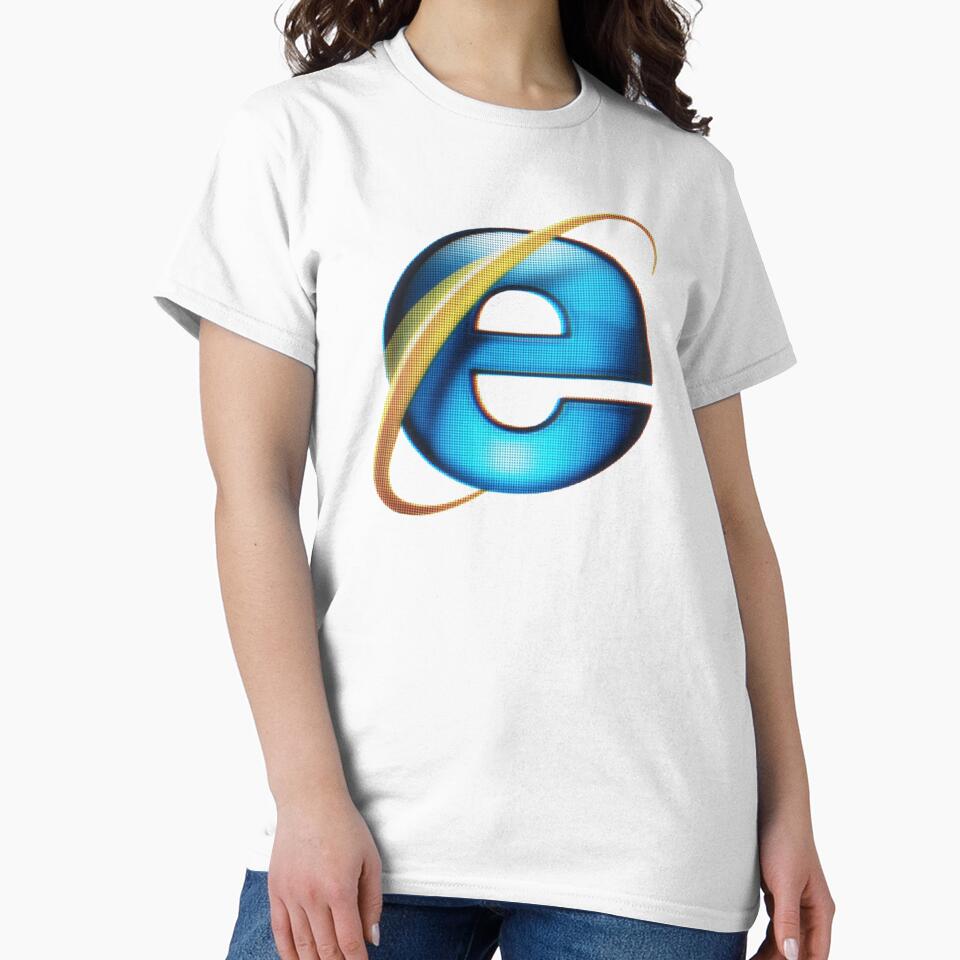 Internet Explorer Retro Logo Y2K Aesthetic by TrxshWear