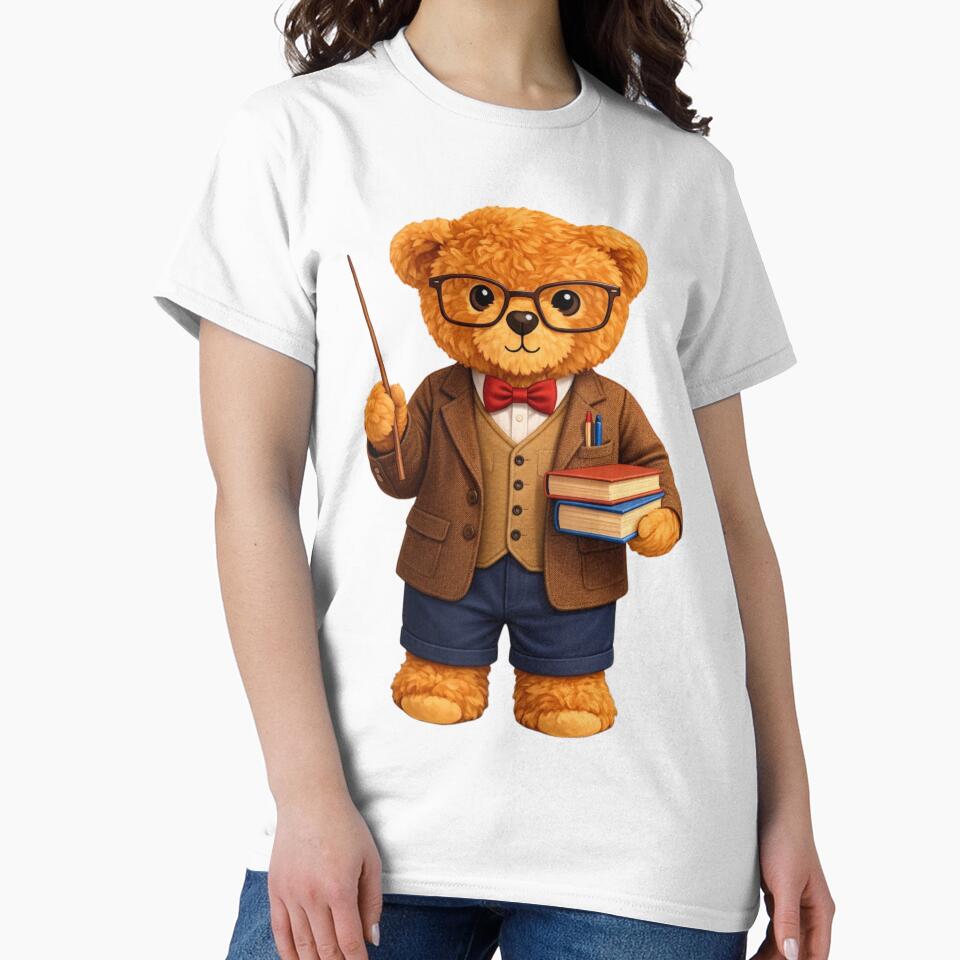 Cute Professor Teddy Bear - Teacher & Book Lover Gift ? by CuteBear87