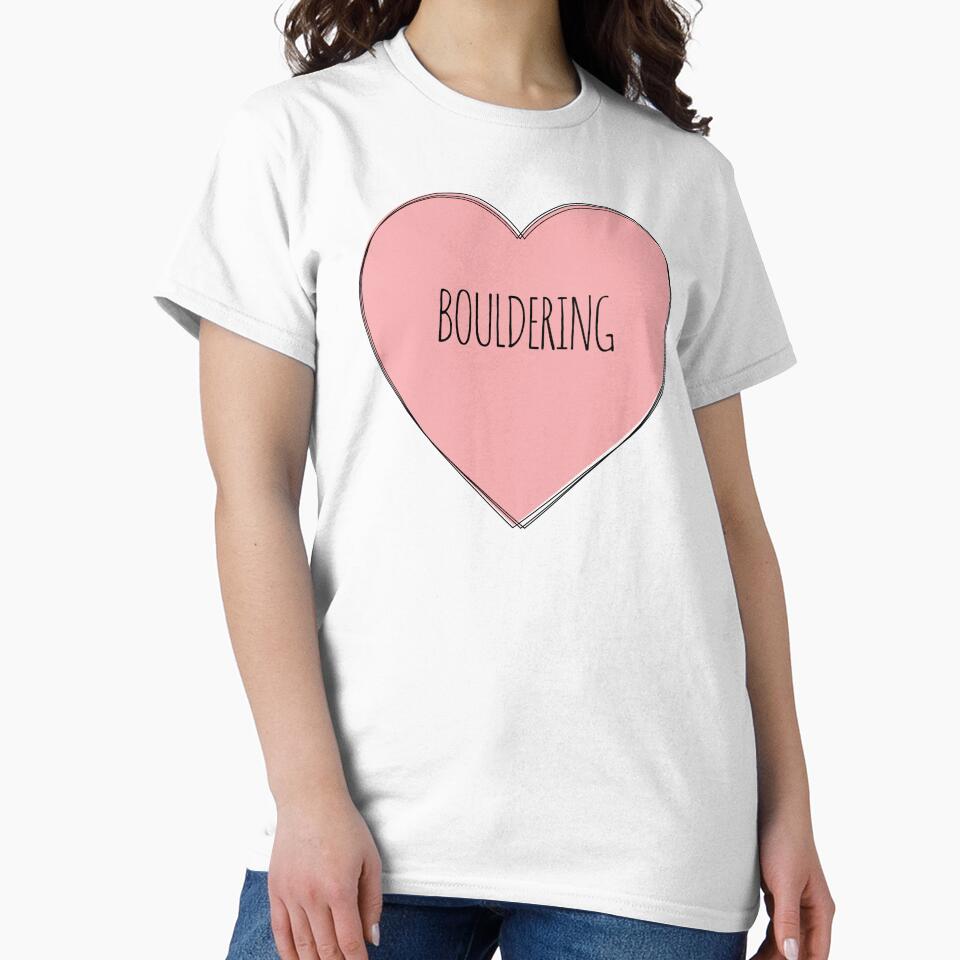 I Heart Bouldering Pink by MaryAller