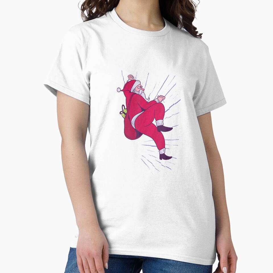 Santa Claus Christmas Climbing Bouldering Free Climbing by Jutisi