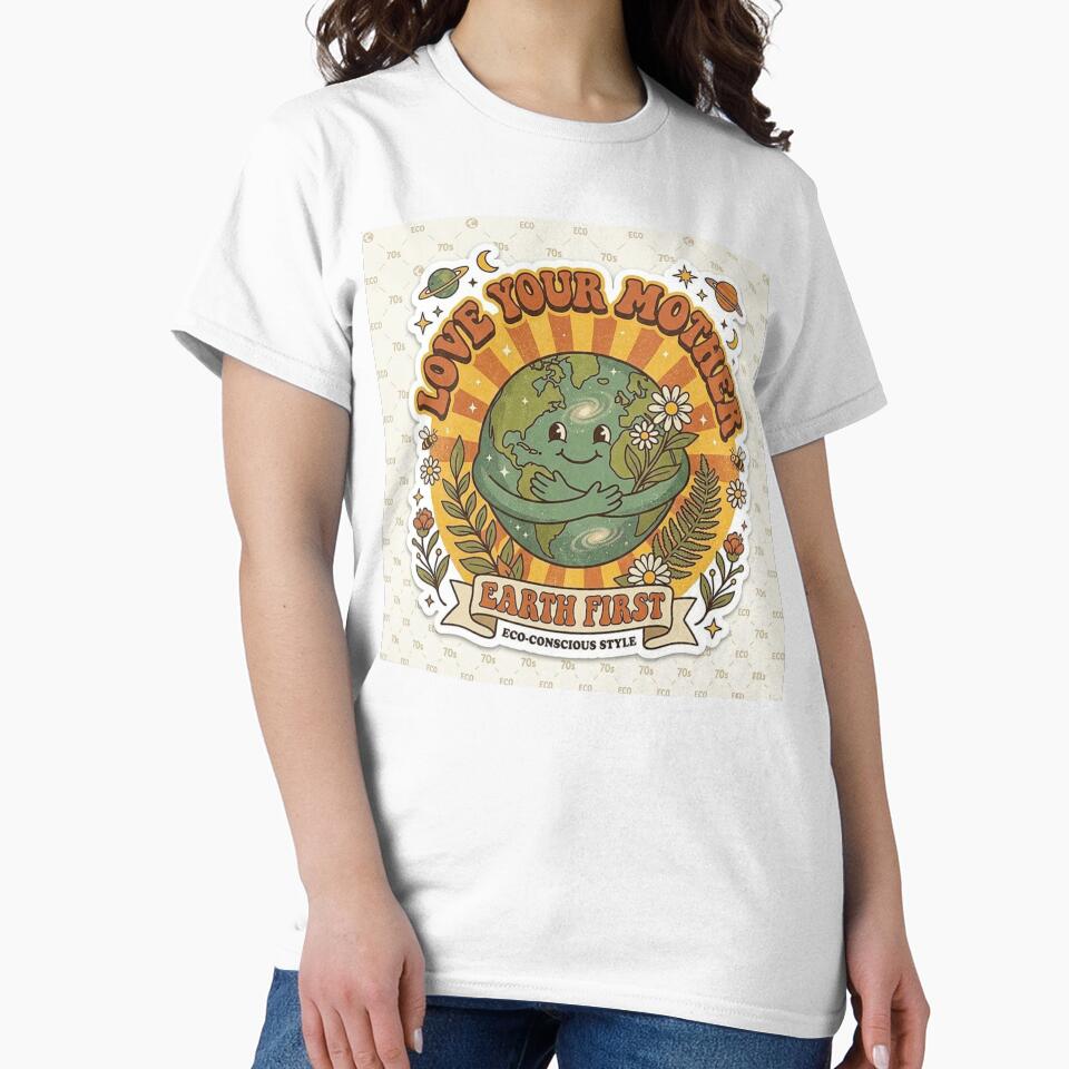Love Your Mother: A Retro 70s Tribute to Mother Earth First & Eco-Conscious Living" by Csstoree