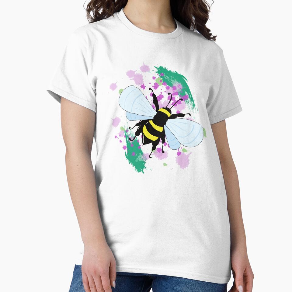 Watercolour Bumblebee by MenagerieMayhem