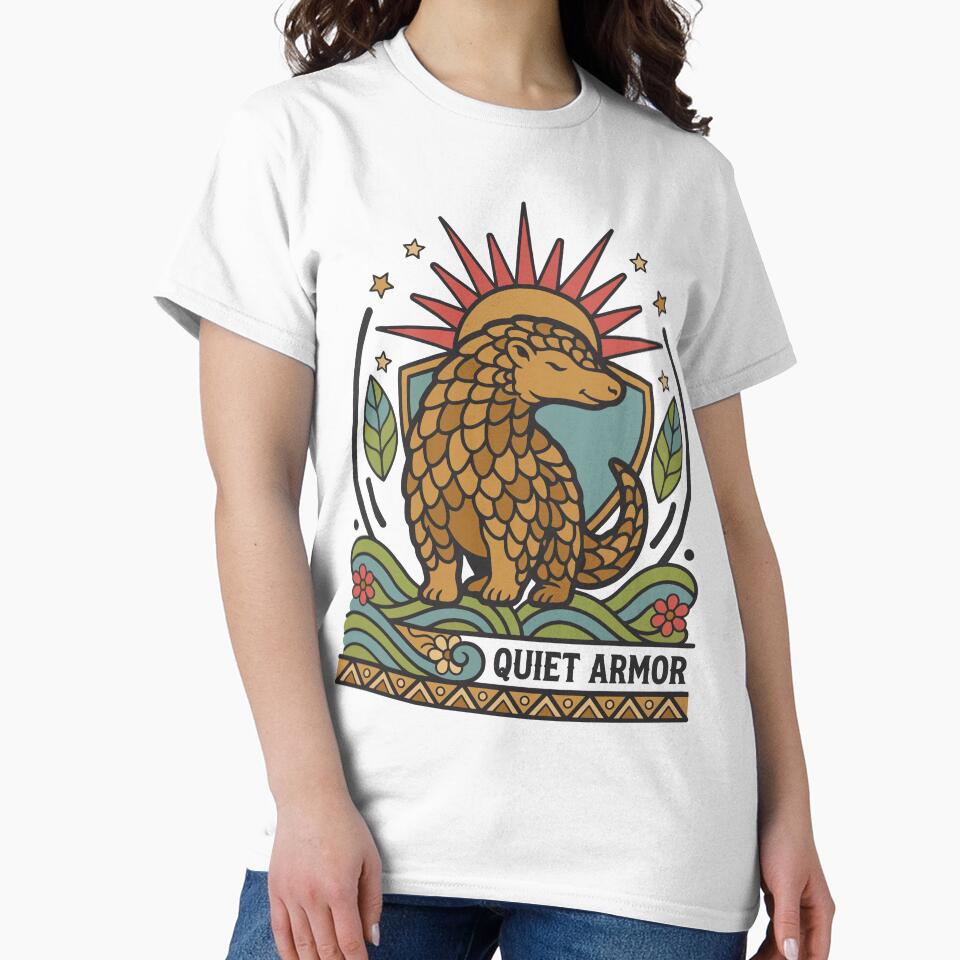 Quiet Armor Pangolin Nature Design by CutePawCreation