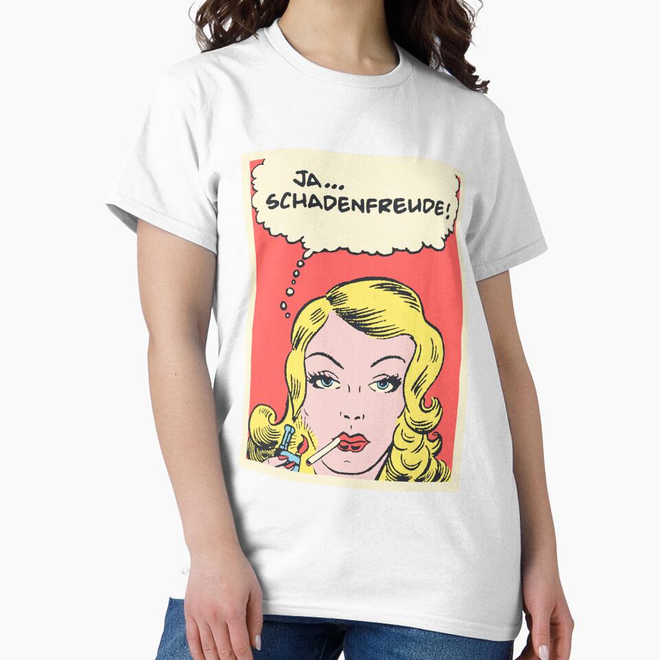 Ja Schadenfreude! • Smug As Sin • Vintage Comic Parody Pop Art by wmxdesign