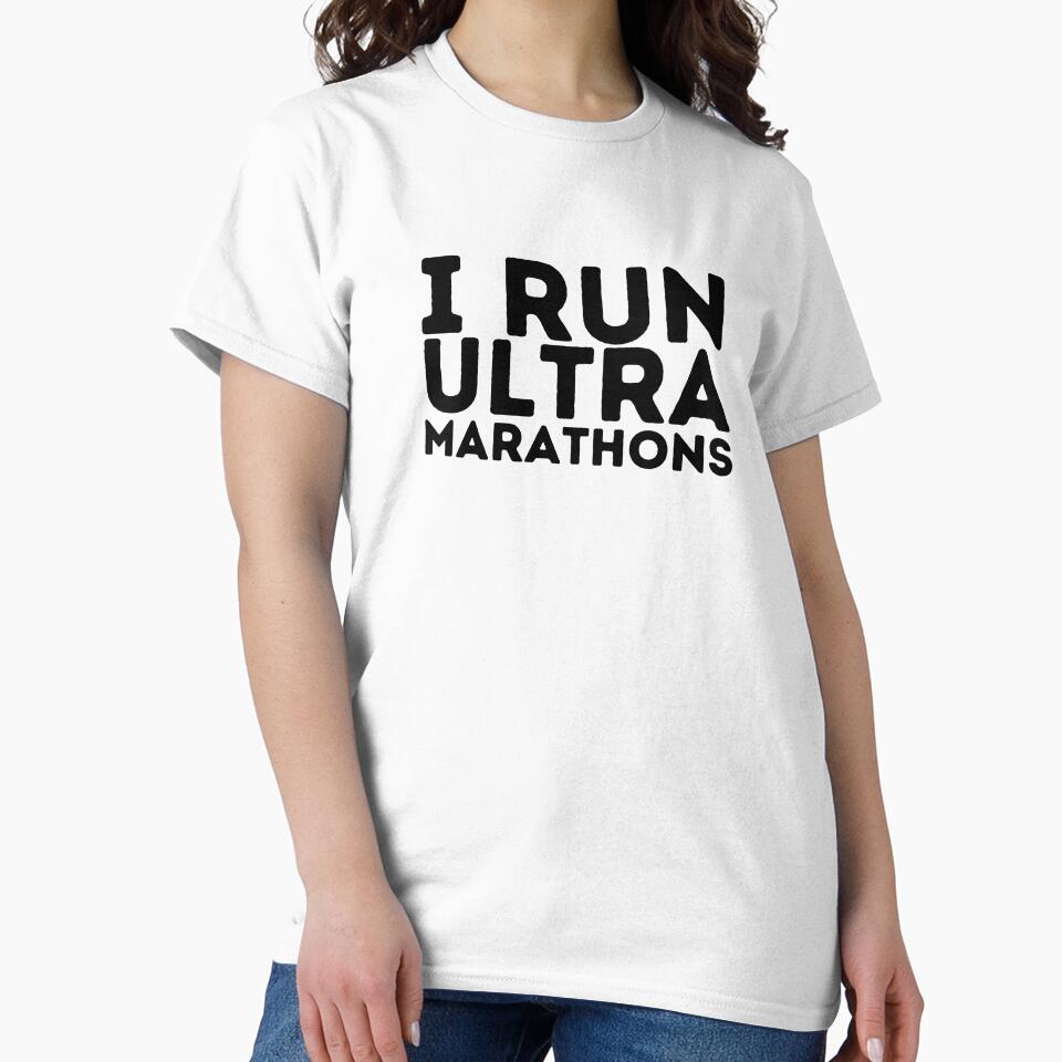 I run ultra marathons text by PlanBesser