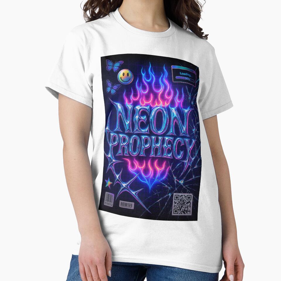 Neon Prophecy — Chrome Flame Y2K by Savannarojas