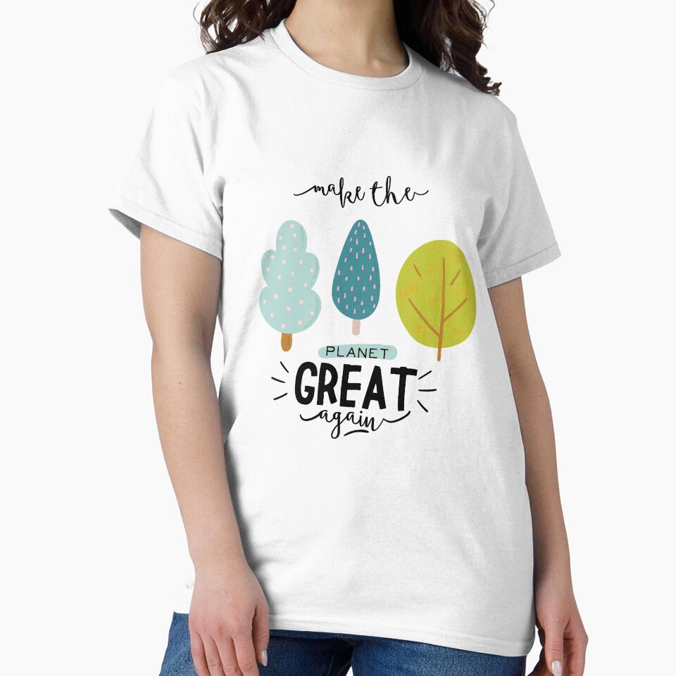 Make the planet great again cute pine trees by riccagarden