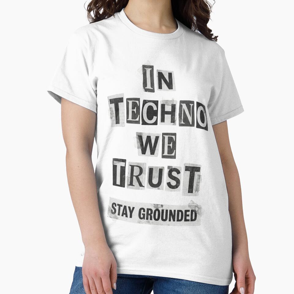 In Techno We Trust Punk Ransom Note Collage by RaveNamaste