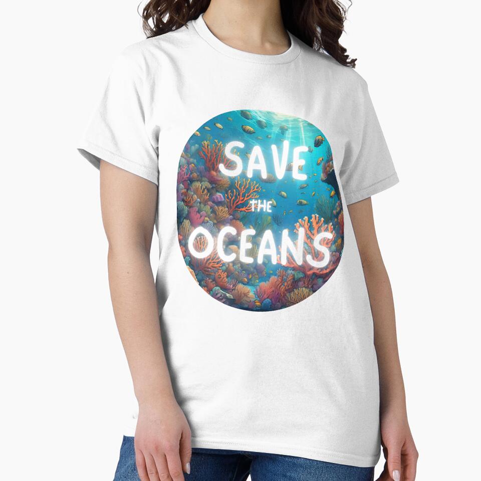 Protect Our Oceans Vibrant Coral Reef Symphony by ChicTrendz