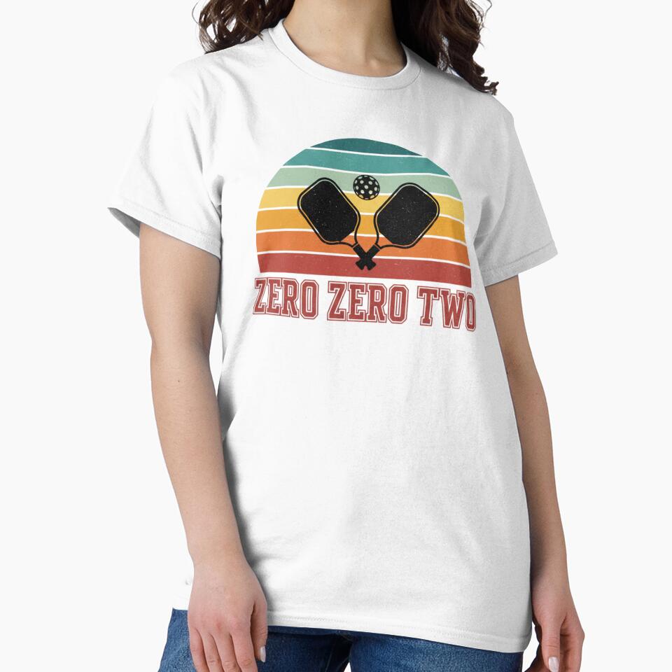 Zero Zero Two - Retro Vintage Pickleball Player & Sports Gift by BeFaCtO