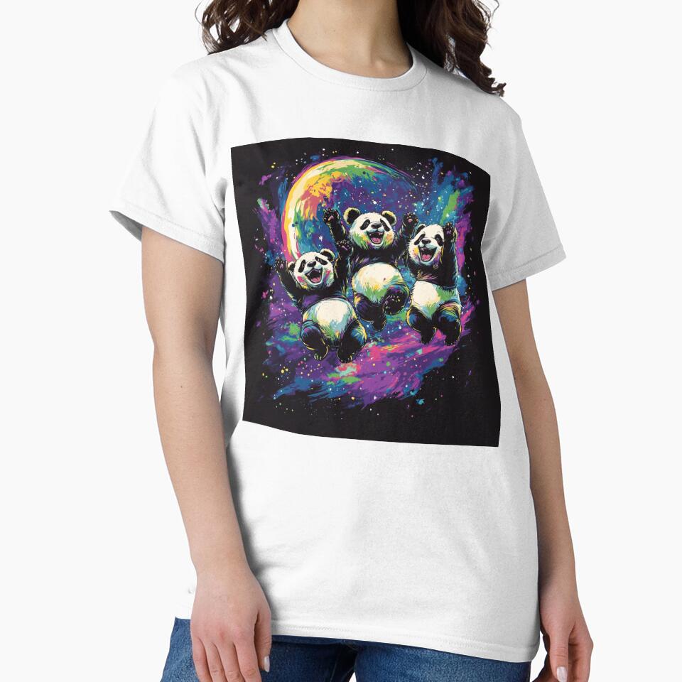 Group Of Panda and Moon by NicolasGlowArt