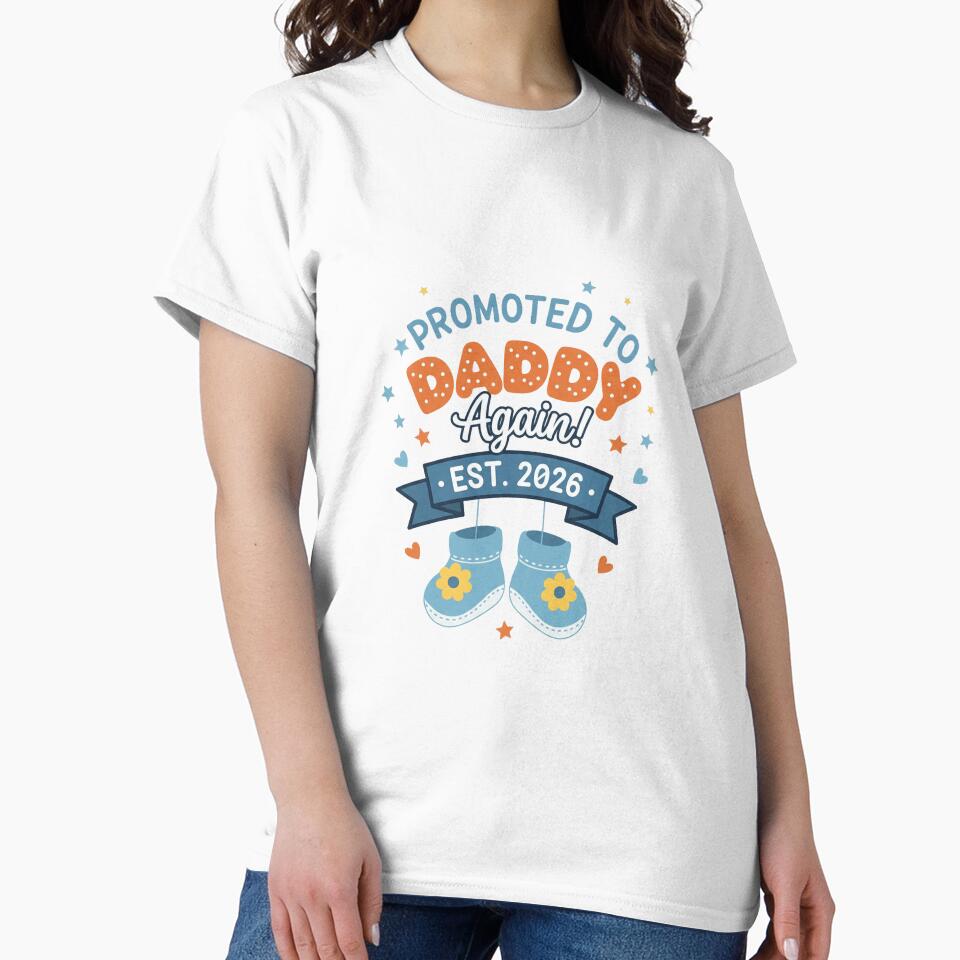 Promoted to Daddy Again 2026 - Expecting Dad Gift by Merchifyme2000