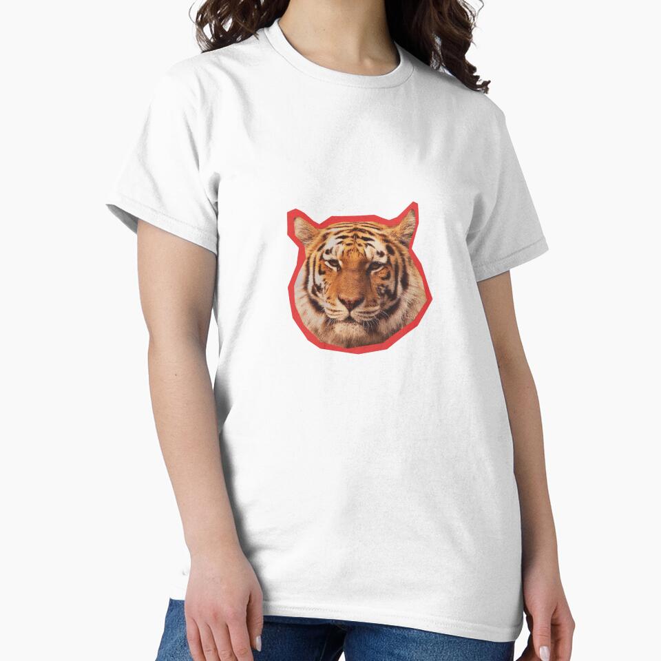 Tiger Face Sticker by hsstudio2025