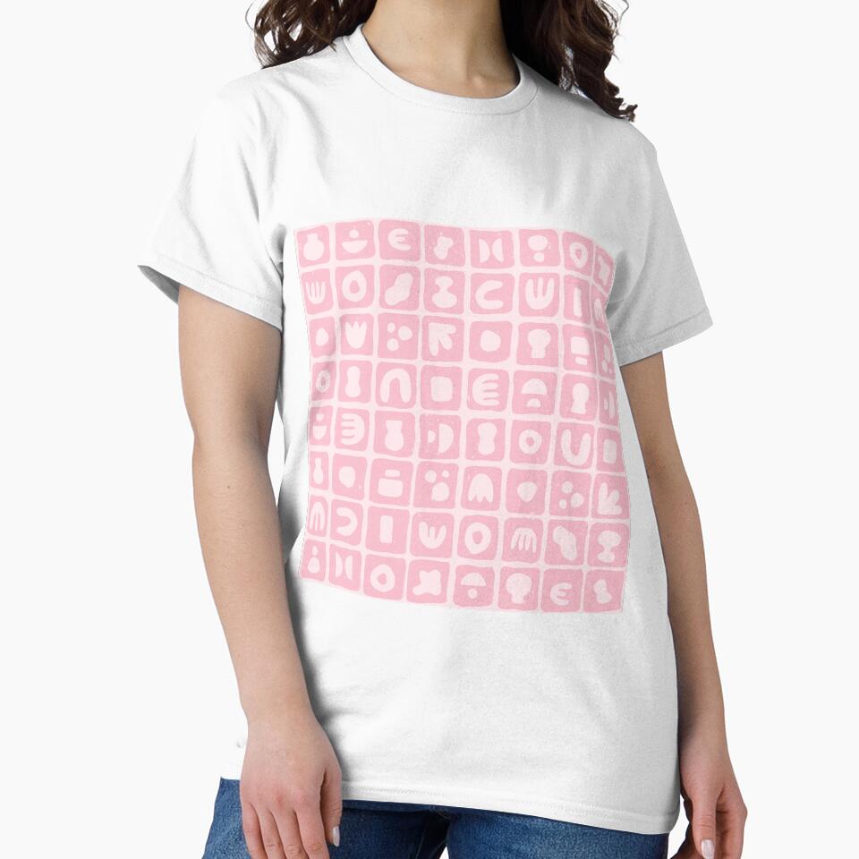 Y2K Abstract Shape Pastel Pink Pattern by Sarah Eichert