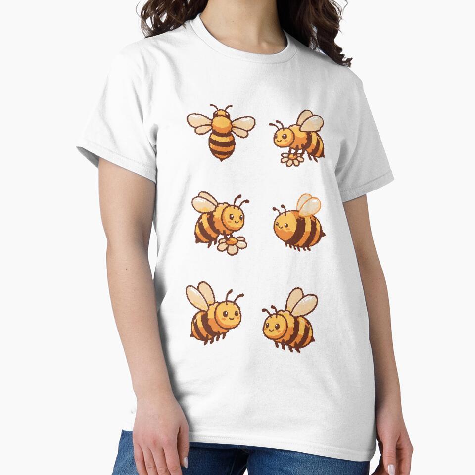 Honey Bees Pixel Art by BrunoLinuxArt