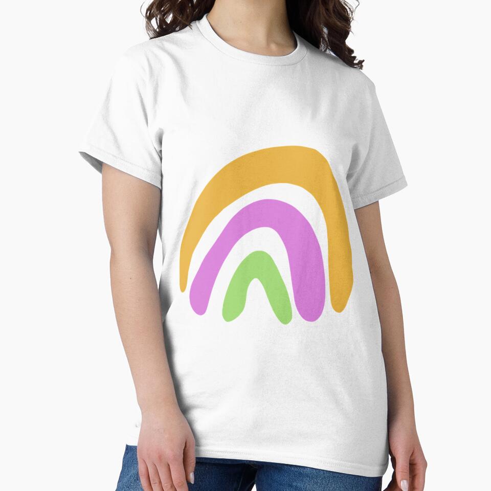Purple Orange and Green Rainbow by strawberryds