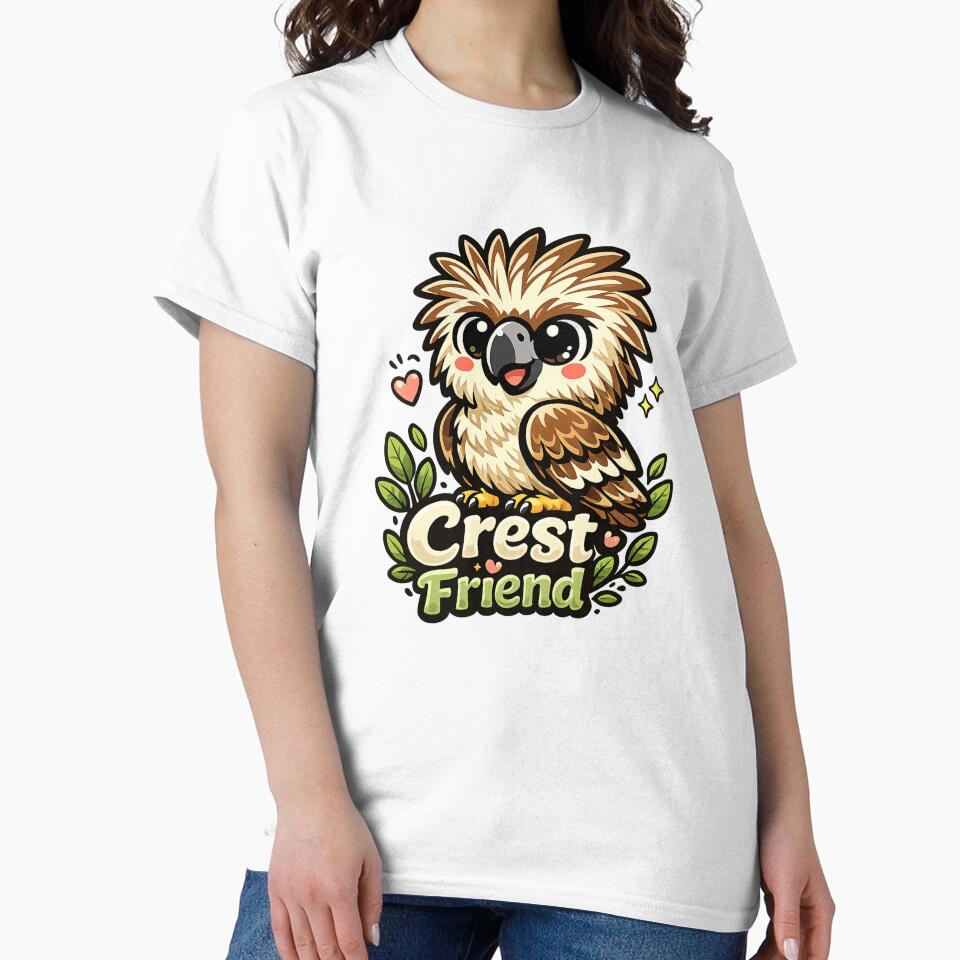 Cute Kawaii Philippine Eagle | Adorable Endangered Eagle Cartoon | Wildlife Bird Lover Gift by RonBear-Designs