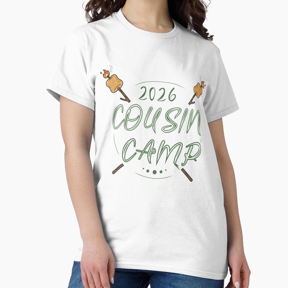 Cousin Camp 2026 T-Shirt – Matching Family Reunion & Vacation Design by PixelWaveBD