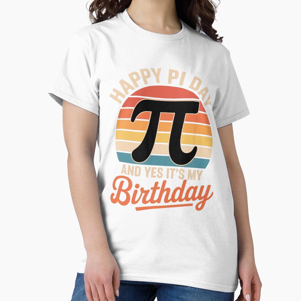 Happy Birthday Girl Boy Tshirt, Math Geek Shirt, Pi Day Kids by SIGORDESIGN