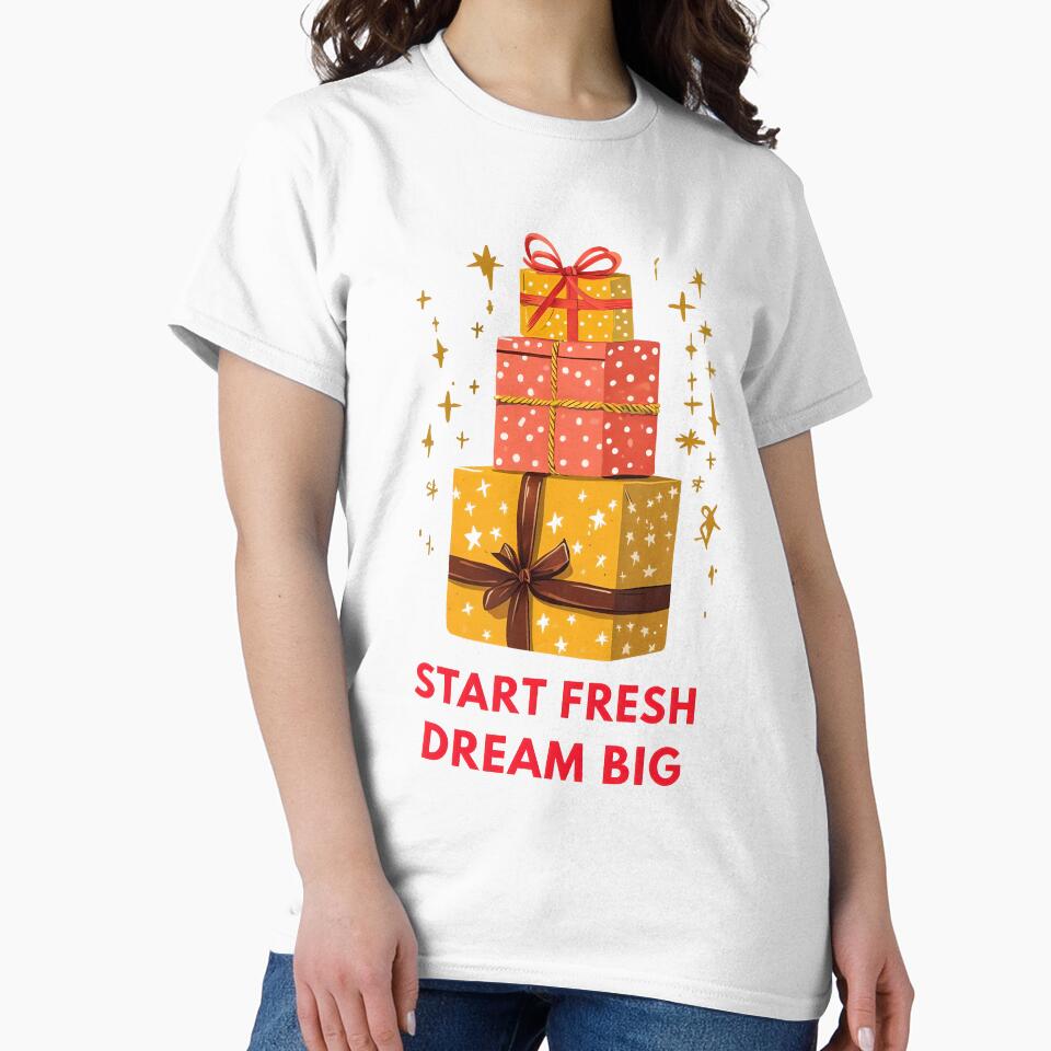 Start Fresh. Dream Big. – Minimalist New Year Quote by GoxyVision