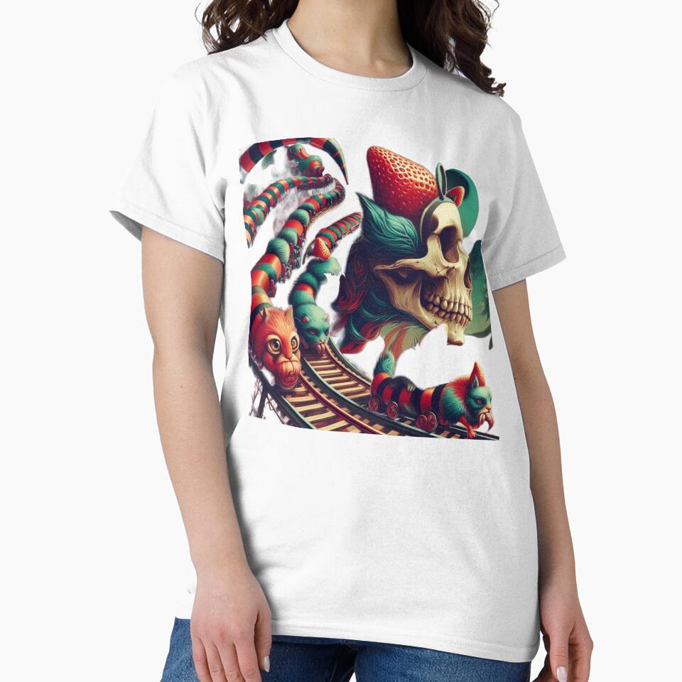 Strawberry Skull and Cat Head Rollercoaster Track by LujziWorld